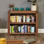 shiro walnut low bookcase