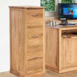 mobel oak 3 drawer filing cabinet