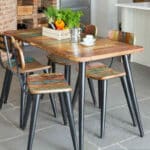 coastal chic rectangle dining table