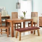 tokonoma dining set with bench & 4 slatted chairs