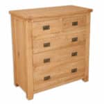 naturo oak 5 drawer chest