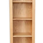 naturo oak slim bookcase