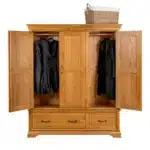 franco triple 2 drawer wardrobe