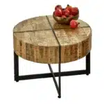 evocation round inlaid coffee table